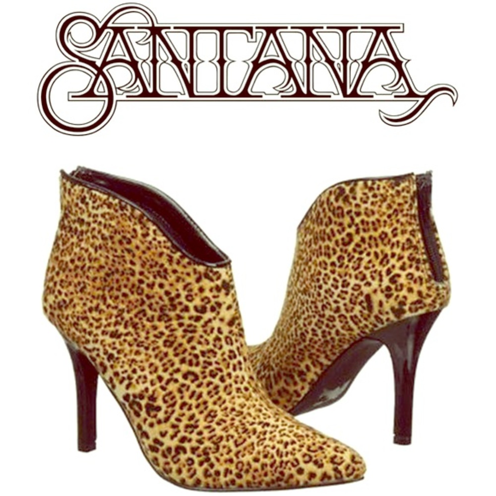 Carlos Santana Leopard Heel/Booties
